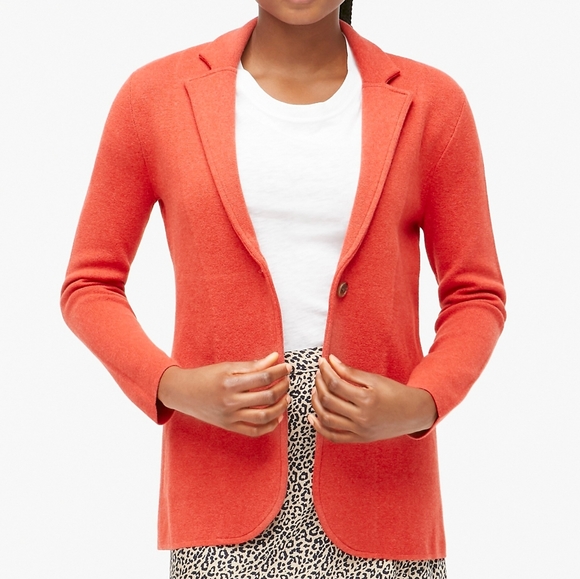 Nwt J Crew Factory Orange Knit Sweater 